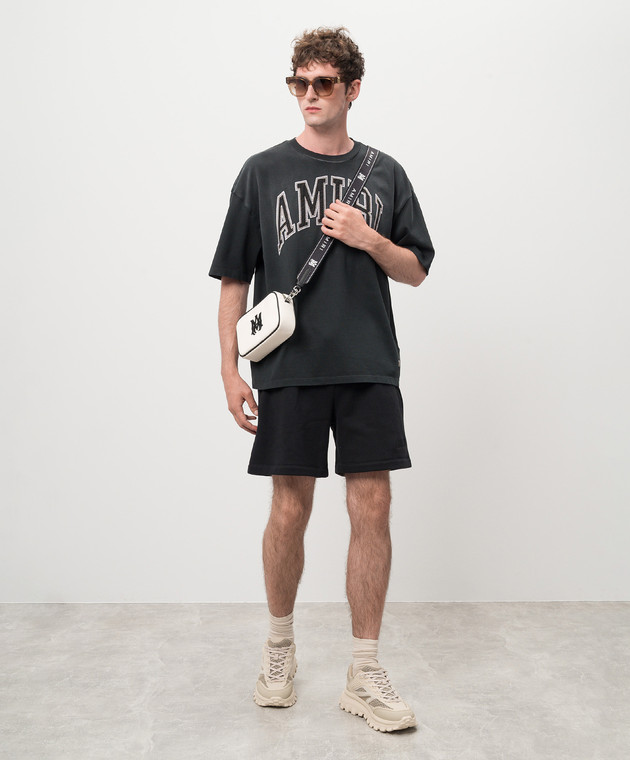 AMIRI Черная футболка VINTAGE с логотипом AMJYTE1052 изображение 2