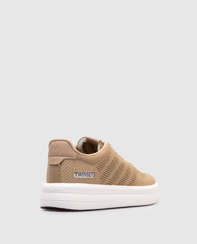 Twinset Бежевые кроссовки Fessura 251TGT010