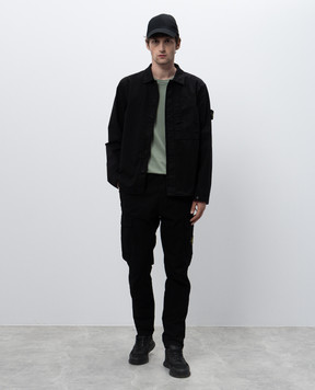 Stone Island Серые брюки карго с логотипом K1S153100304S0010