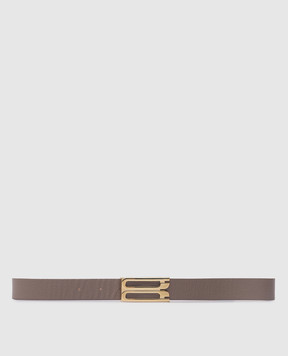 Victoria Beckham Коричневий шкіряний ремінь Frame 1424ABL005954A