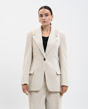 PROENZA SCHOULER Бежевий вельветовий жакет Daria R2542004CC006