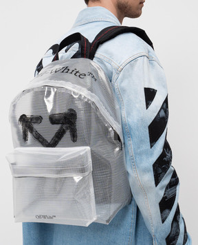 Off-White Прозрачный рюкзак Ripstop Heritage OMNB124S25FAB001