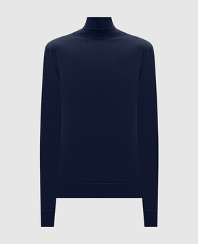 John Smedley Синий гольф CATKIN из шерсти мериноса CATKIN