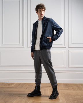 Cashmere&Whiskey Синий двухсторонний бомбер GM004Z13404375860