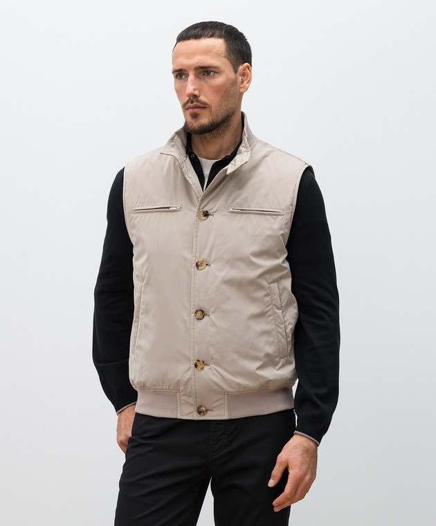 Brunello Cucinelli - Бежевый жилет MD4796522 купить в Symbol