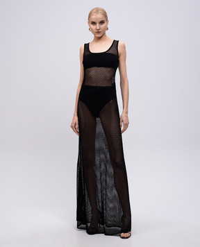 Tom Ford Чорна ажурна сукня максі ACK618YAX822