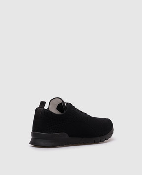 Kiton Черные кроссовки с логотипом USSFITBN00847