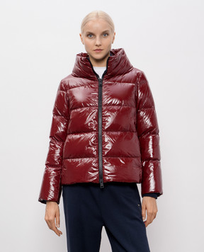 Herno Бордовая пуховая куртка с монограммой логотипа PI001946D12220Z