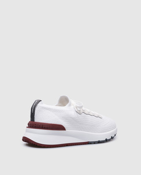 Brunello Cucinelli Белые снокеры с логотипом MZUPMBO252