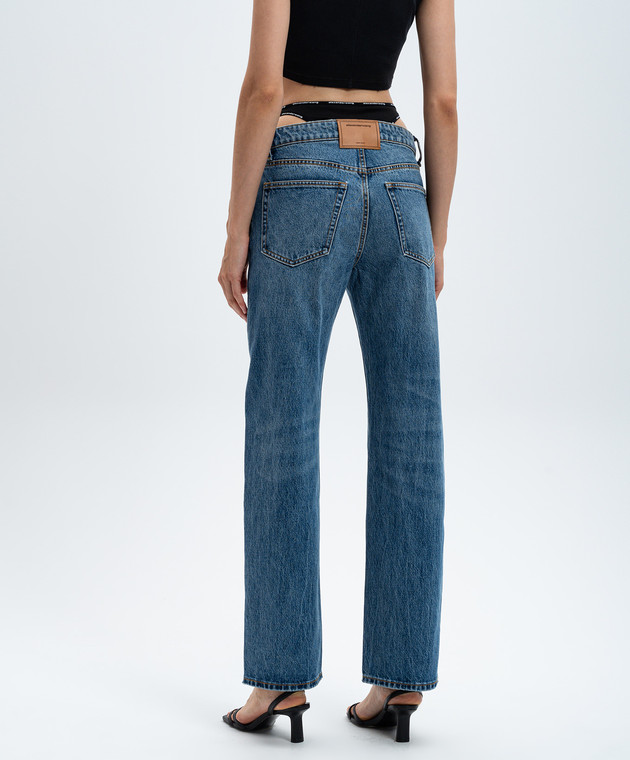 alexanderwang ビキニ Alexander Wang - Синие джинсы Bikini с двойной конструкцией