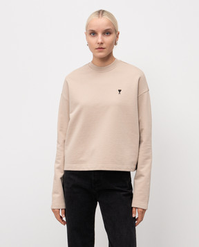 Ami Paris Бежевый свитшот FSW766730