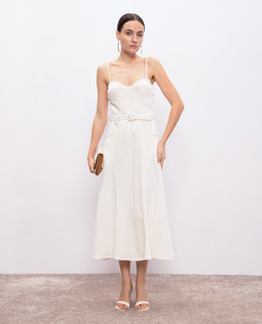 Ermanno Scervino Біла сукня-бюстьє D462Q325EGK