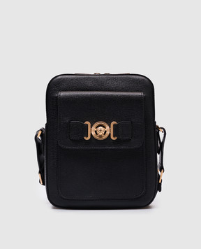 Versace Черная кожаная сумка Medusa Biggie 10157961A10544