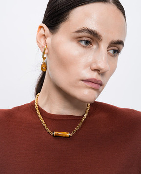 House of Fou Сережки Amber з позолотою 22 карат HOOK