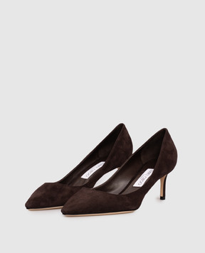Jimmy Choo Коричневые замшевые туфли ROMY ROMY60KDU
