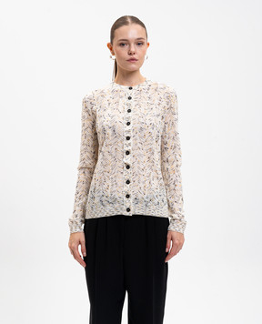 Missoni Белый кардиган с шерстью в узоре DS25WM1EBK01EU