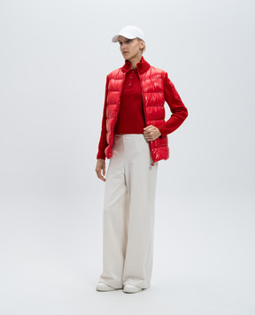 Moncler Красное поло с логотипом J20939A00001M1113