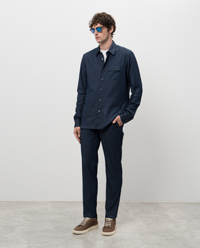 Kiton Синяя рубашка UMCBUBAH0922