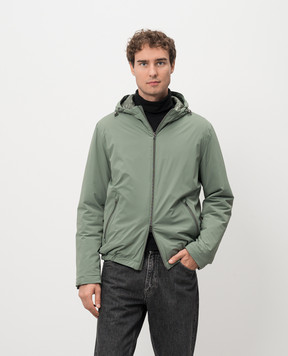 Herno Зеленая куртка с металлическим логотипом GI00042UR12387S