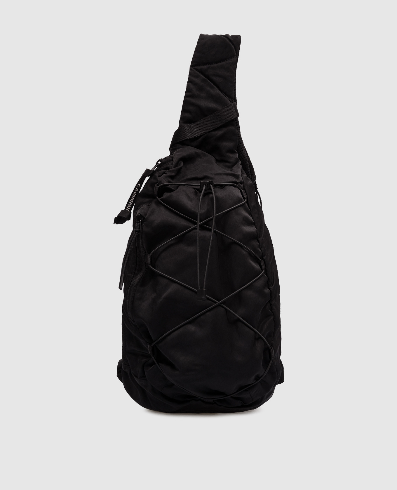 

Черная сумка-слинг Nylon B с логотипом., Черный, Сумки через плечо