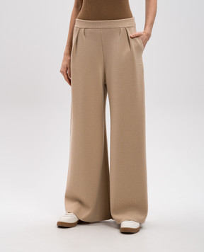 Max Mara Бежеві штани MEDIUM з вовни MEDIUM