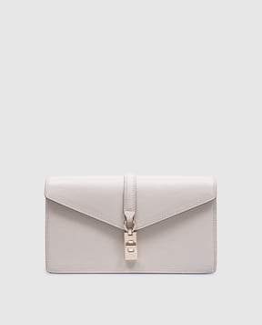 Stuart Weitzman Бежевая кожаная сумка кросс-боди MILAN LOVELETTER SI963