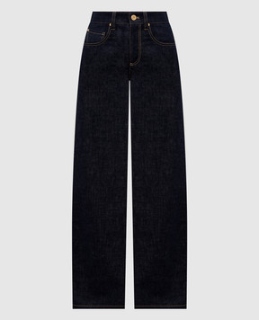 Brunello Cucinelli Чорні джинси з патчем логотипа ML134P4021