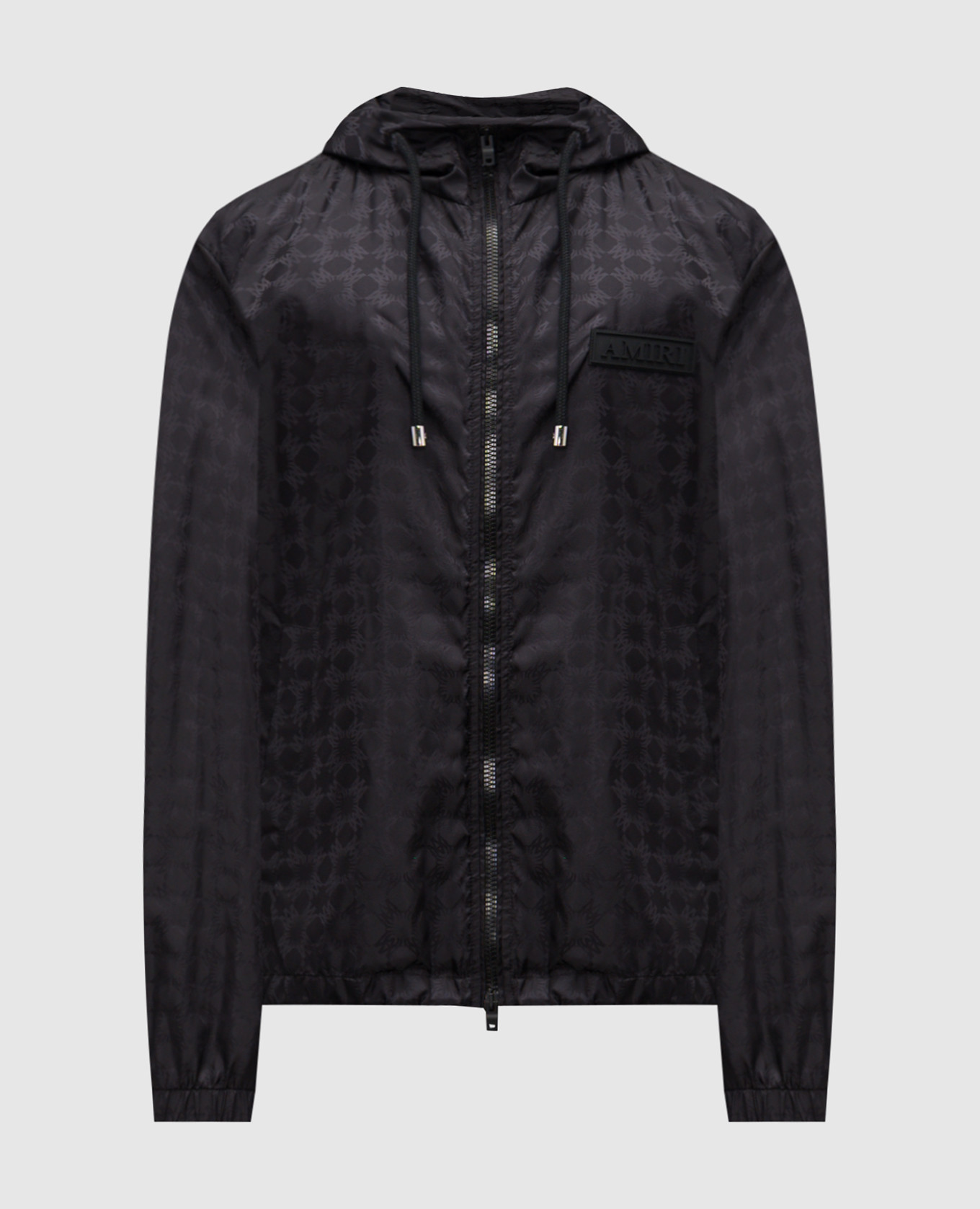 

Черная ветровка в монохромный узор, Черный, Ветровки