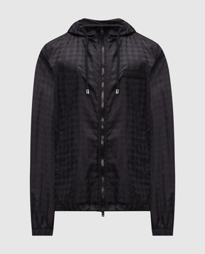 AMIRI Черная ветровка в монохромный узор AMOULW1039