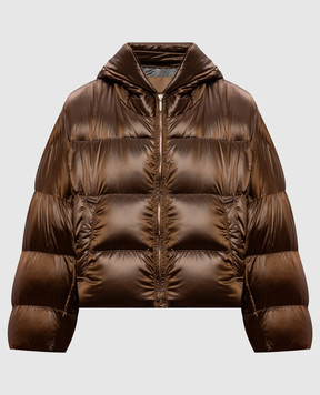 Max Mara Коричневий укорочений пуховик SPACECA SPACECA
