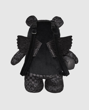 Sprayground Дитячий чорний рюкзак 3Am Check Teddy Bear 910B7280NSZ