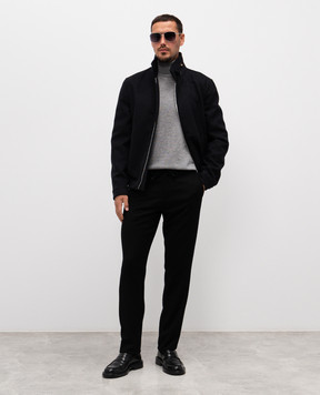 Canali Чорні штани з вовни AR03472V1659G