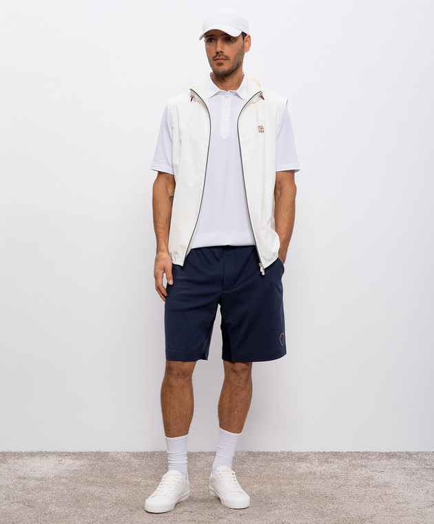 Brunello Cucinelli Белый жилет с логотипом логотип MM49A7450G изображение 2