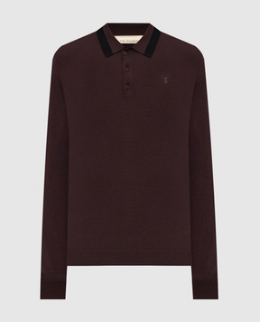 Trussardi Коричневое поло с вышивкой эмблемы M0198000021NMK604K01