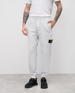 Stone Island Серые джогеры с логотип патч K1S156200644S0051