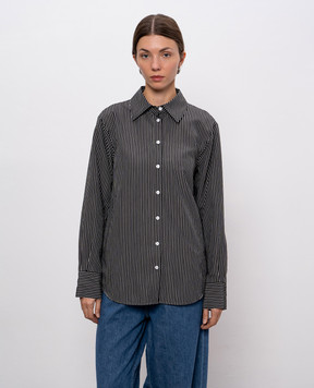 PROENZA SCHOULER Чорна сорочка в смужку Lynsey R2544008SY013