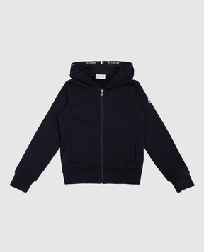 Moncler ENFANT Дитяча синя спортивна куртка з логотипом J29548G00003899PS6