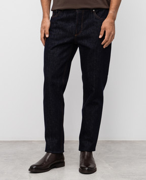 Brunello Cucinelli Синие джинсы с логотип патч M233PD3210