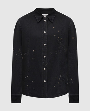 Maison Margiela MM6 Черная рубашка джинсовая SH2DT0021M30011