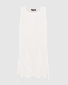 Ann Demeulemeester Белый топ Mara с шерстью B0011982FA619