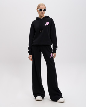 Off-White Черные худи с принтом Bookish rose OWBB035S25FLE001