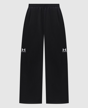 Balenciaga Черные спортивные штаны Baggy с вышивкой логотипа 809709TRVB8