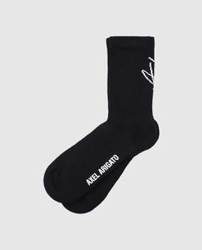 Axel Arigato Чорні шкарпетки з контрастним логотипом X2248001