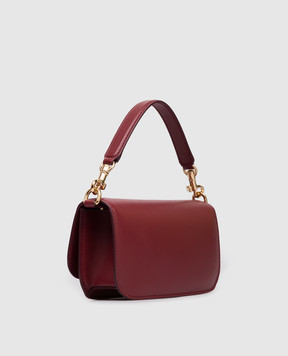 Dolce&Gabbana Бордова шкіряна сумка крос-боді 3.5 BB7603AW576