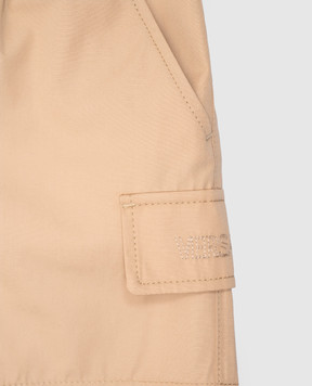 Versace Дитячі бежеві шорти з логотипом 10185171A13201