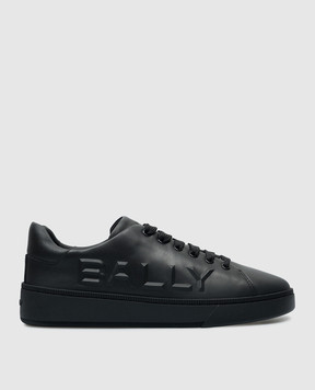 Bally Черные кожаные кеды Raise с логотипом MSK09LVT005