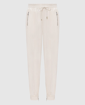 Ermanno Scervino Бежевые вельветовые джогеры D457P308HBP