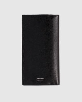 Tom Ford Чорний шкіряний гаманець з логотипом Y0423LGO033S