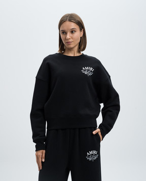 AMIRI Черный свитшот Arts District Crew AWJYCW1011