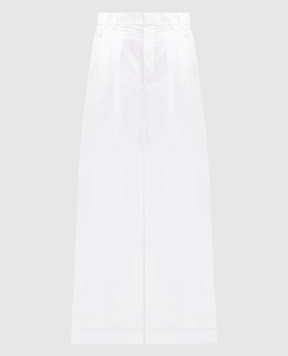 Brunello Cucinelli Білі штани з ланцюжком моніль ML949P8509
